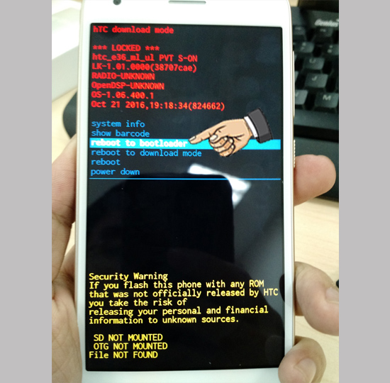 Chọn Bootloader